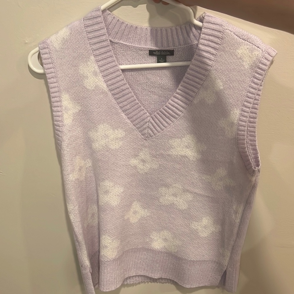 purple sweater vest!!